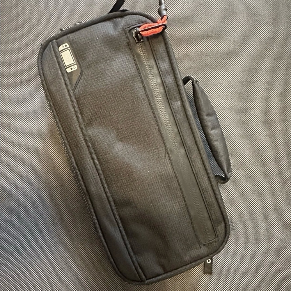 Compact Commuter Tech Bag great for Nintendo Switch - Black Canvas - NWOT